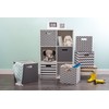 DII Hard Sided Collapsible Fabric Storage Container for Nursery, Offices,