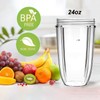 Zuikn 24 oz Tall Cup Blender Replacement Cup Compatible for