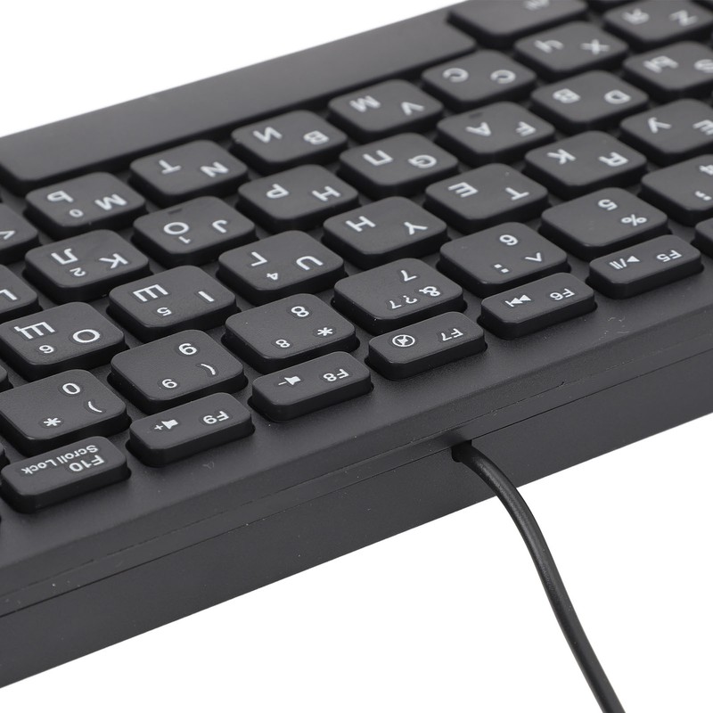 78 Key Ultra Slim Language Keyboard USB Wired Compact Keyboard