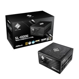 ASRock Steel Legend SL-1000G 1000W 80 Plus Gold & Cybenetics Platinum Full Modular Power Supply ATX3.1 & PCIe5.1 Ready with Dual Color 12V-2x6 Cable 10 Years Warranty