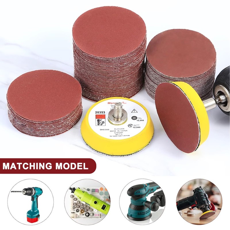244PCS Sanding Discs Pad Variety Kit for Drill Grinder Rotary