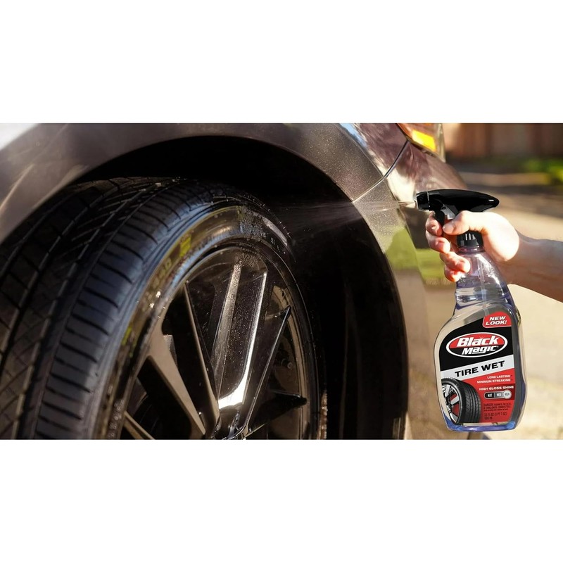Black Magic Tire Wet 23oz Trigger Spray Specially Formulated Tire