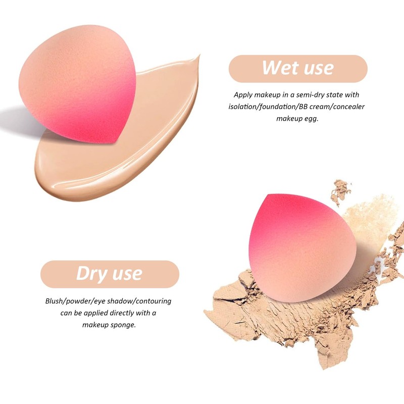OAAO 4-Piece Beauty Blending Makeup Sponge, Soft and Comfortable, Beauty