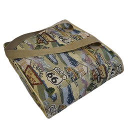 Karriage-Mate Cotton Canvas Tote Bag. Route 66-Theme