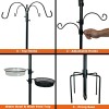 Ashman Online 91" 4 Hook Deluxe Premium Bird Feeding Station