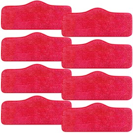 MalhSlix 8 Pack Microfiber Replacement Steam Mop Pads Compatible for Schenley Steam Mop Cleaner, Washable and Reusable Replacement Mop Pads