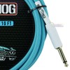 Pig Hog PCH10DBR - Cable de instrumento de guitarra azul