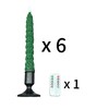 Christmas Tree Candles with Remote, Real Wax Taper Flameless Candle