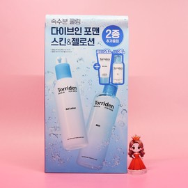 Dive In for Men Low Molecular Hyaluronic Acid Skin 300mL + 30mL + Gel Lotion 200mL + 20mL Special / 다이브인 포맨 저분자 히알루론산 스킨 300mL + 30mL + 젤 로션 200mL + 20mL 기획
