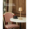 LuminexDesigns Bamboo LED Table Lamp Wireless Dimmable Lamp 3000K/4000K/6000K 5200mAh