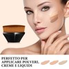 Pack of 3 Magic Foundation Brush, Flat Foundation Brush, Oval