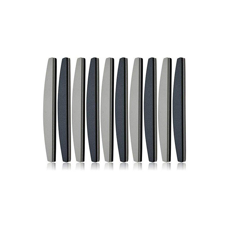 Set of 10 Buffer Files Half Moon Gloss Loss 240/320