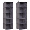 Lifewit Hanging Shelf with 5 Compartments, Closet Organizer with 2