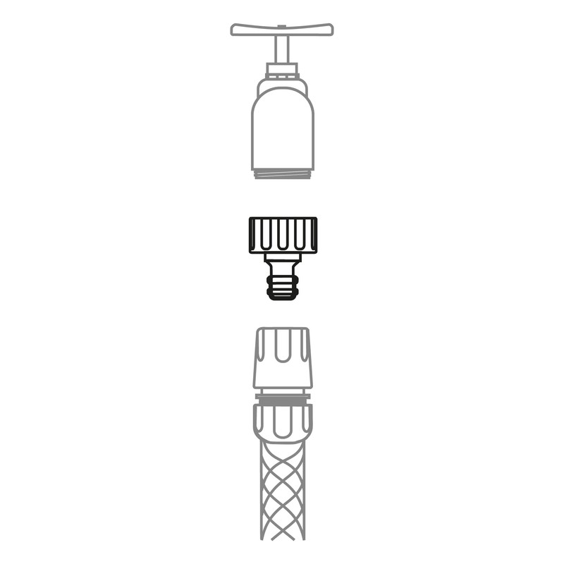 Amig - Adapter for Tap Connection with Hose | 3/4
