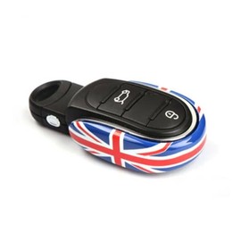 Key Fob Cover, Key Case Shell Compatible with Cooper Clubman Countryman S F54 F55 F56 F57 F60 Key Fob Keyless Full Protection Smart Key Fob Case Keychain Remote Protector (Red Union Jack)