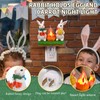 CFGPMM Bunny Campfire Flickering Nightlight, Easter Night Light Plug Into