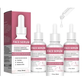 Lakibole 6 Pk Anti-Aging Hyaluronic Acid Serum Rosa Rugosa Flower Water Enhanced Hydratio