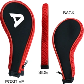 Golf Iron Head Covers Neoprene Long Cover with Zipper 10 12 Pack Set 3 4 5 6 7 8 9 PW SW LW A Large Printing Number,Black Blue Red Color (Red -10 Pack)