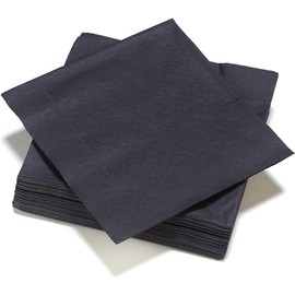 LE NAPPAGE ARTS DE LA TABLE 40 Cotton Napkins 40 x 40 cm 3-Ply Black FSC