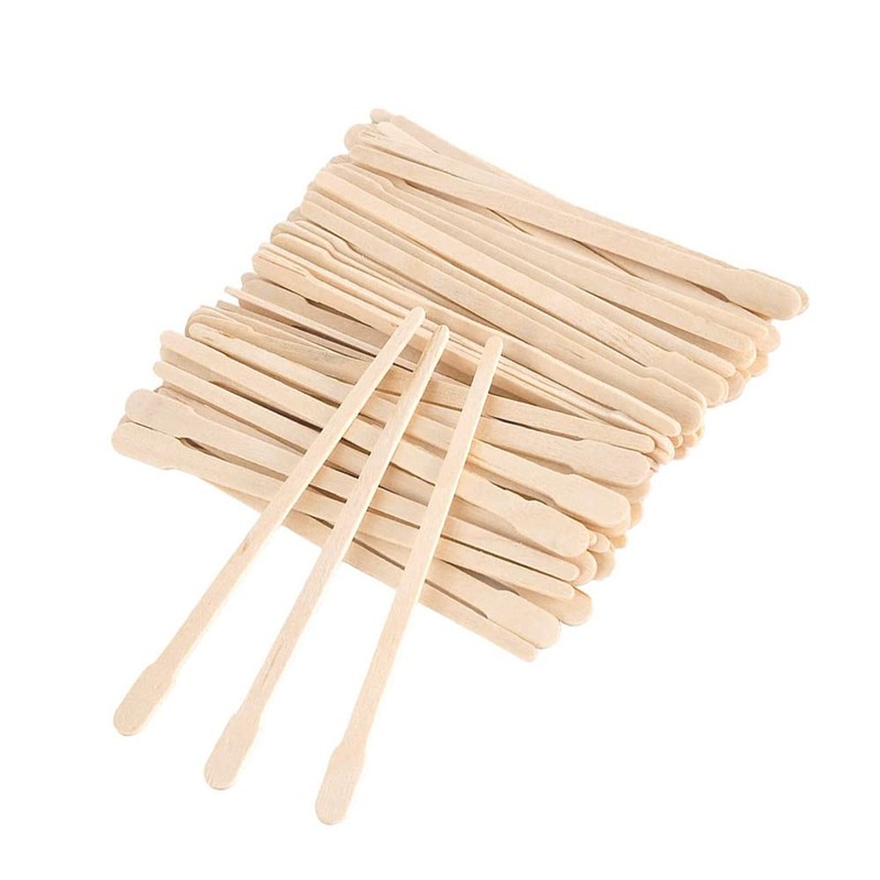 Wax Spatula Sticks, 200 Pieces Hair Removal Eyebrow Wax Applicator