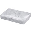 StonePlus Natural Smooth Real Marble Soap Dish/Facial Sponge Holder/Bathroom Makeup