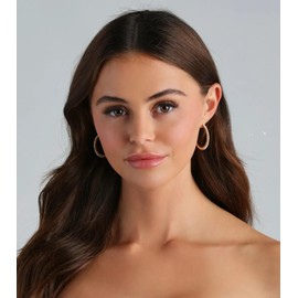 DORANA 925 Sterling Silver Hoops Earrings for Women Large Rhinestone Hoop Earrings Lightweight Hypoallergenic Big Silver Cubic Zirconia Earring Thin Rhinestone Hoops Jewelry Gifts