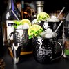 Moscow Mule Mugs- Set of 6 Black Plated 18oz Stainless
