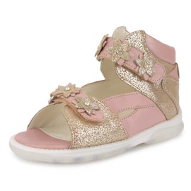 Memo Monaco Children's Corrective Orthopedic AFO Sandal, Salmon, 25 (9 M US Toddler)