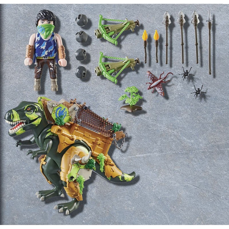 PLAYMOBIL Dino Rise 71261 T-Rex, Dinosaur with Functional Armour, Toy