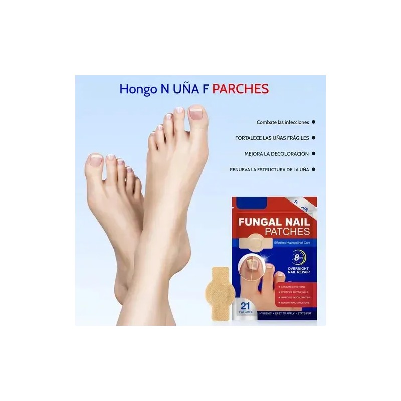 ~ Parches Para Uñas Fc Fungal, 63 Unidades/caja De Parche