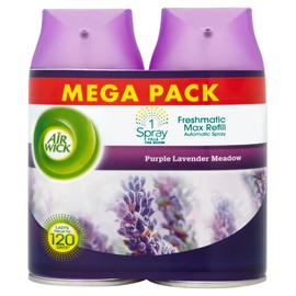 Air Wick Freshmatic Max Purple Lavender Meadow Automatic Refill, 2 x 250ml