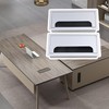 BQLZR 2 x Square Table Cable Grommet Rectangular Desk Rectangle