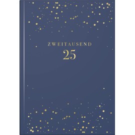 rido/idé Young Line (2025) "Starry Night" 2 Pages = 1 Week A5 160 Pages Faux Leather Cover Dark Blue