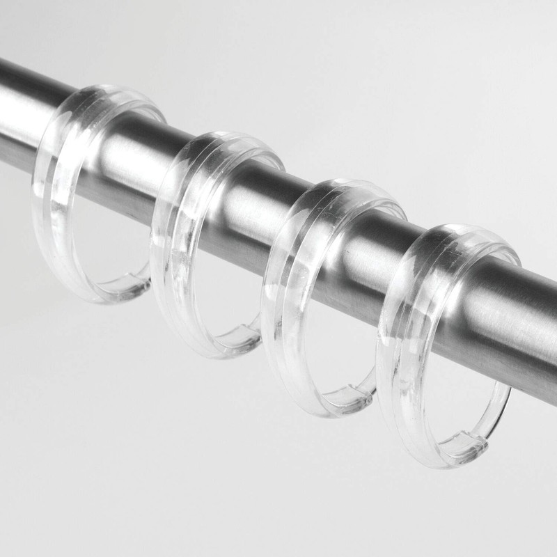 iDesign 76820 Shower Curtain C Hook, Set of 12, Clear