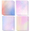 36 Sheets Holographic Sticker Paper, Transparent Holographic Vinyl Laminate Film,