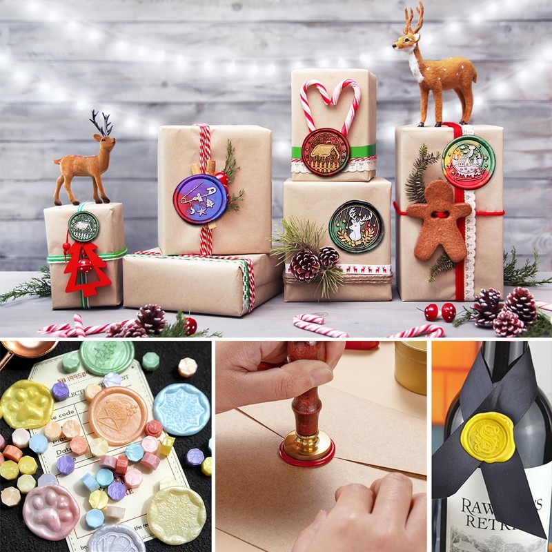 300Pcs Pearl Pink Sealing Wax Beads Set for Wax Seal