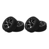 4Pcs Rubber Tires Aluminum Alloy Exquisite Simple Installation Tyres for