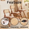 bociloy 12Pcs Square Chair Leg Caps, Flexible PVC Chair Leg