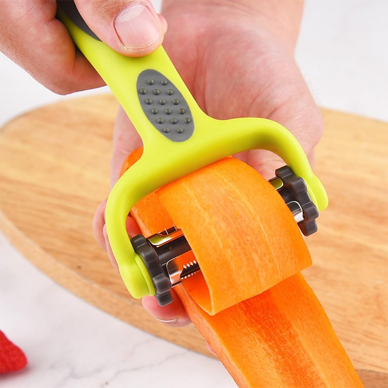 2 Pcs 3 in 1 Vegetable Peeler Multifunction Fruit Peeler