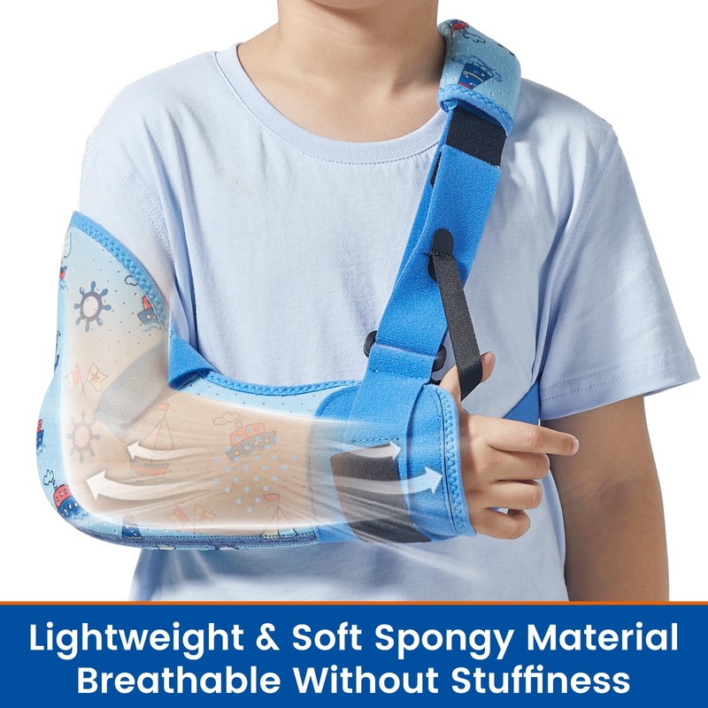 Willcom Child Arm Sling with Waist Strap, Kids Immobilizer Brace