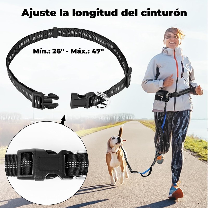 MIYIHA Correa de Perro para Correr sin Manos de Doble