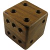 Magic Dice Cube Puzzle Wooden Brain Teaser