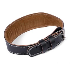 Kisangel 1pc Adjustable Pu Leather Waist Supporter Belt for Weightlifting Fitness and Squats Back Support Strap for Men and Women Protective Lumbar Brace for Gym Use