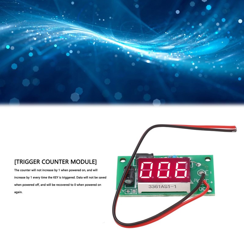 Counter Module Memory Function Real Time Monitoring 3 Bit Red