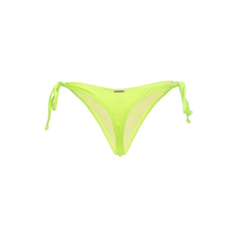 RELLECIGA Women's Tie Side Thong Bikini Bottom Neon Green M-L