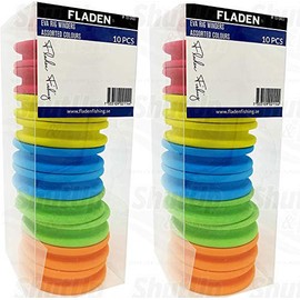 FLADEN Bulk Buy 20 Sea Fishing Rig Winders Assorted Colours to Keep Your Sea and Coarse Fishing Rigs Organised and Tangle Free