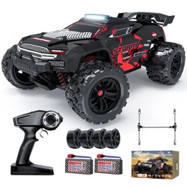 KGF 1:18 Scale All Terrain RC Cars, 40km/h High Speed Remote Control Car, 2.4Ghz RC Car Toys Gifts for Kids and Adults, 4WD Electric Vehicle with 2 Rechargeable Batteries, Off Road Monster Truck