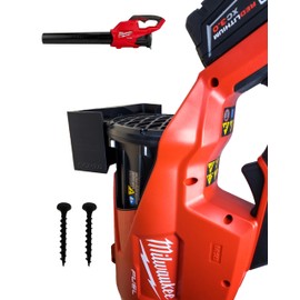 Milwaukee M18 Fuel Leaf Blower Wall Mount - Compatible with 2724-20 & 2724-21 - Leaf Blower Wall Mount Holder Bracket for Garage Storage - Easy Installation with Free Screws Included (Black)