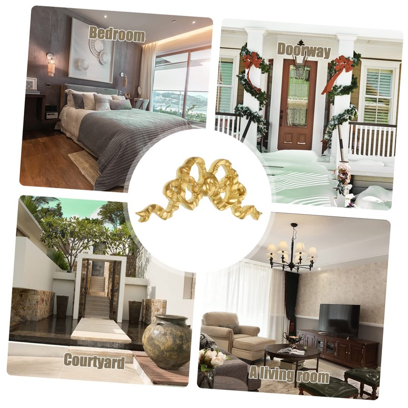 Mikinona 2pcs Quirky Home Decor Resin Bow-knot Wall Art Craft