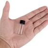 Cadbibe 4ml Clear Glass Vials with Screw Caps and Plastic